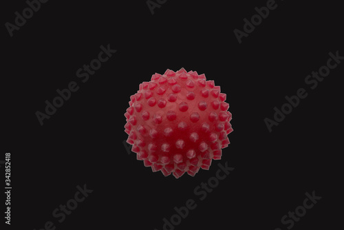 Spiked rubber ball to be used by pets