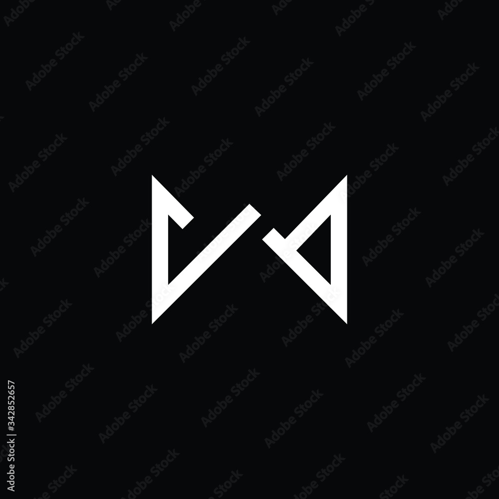 Minimal elegant monogram art logo. Outstanding professional trendy awesome artistic W initial based Alphabet icon logo. Premium Business logo White color on black background Minimal elegant monogram art logo. Outstanding professional trendy awesome artistic W initial based Alphabet icon logo. Premium Business logo White color on black background