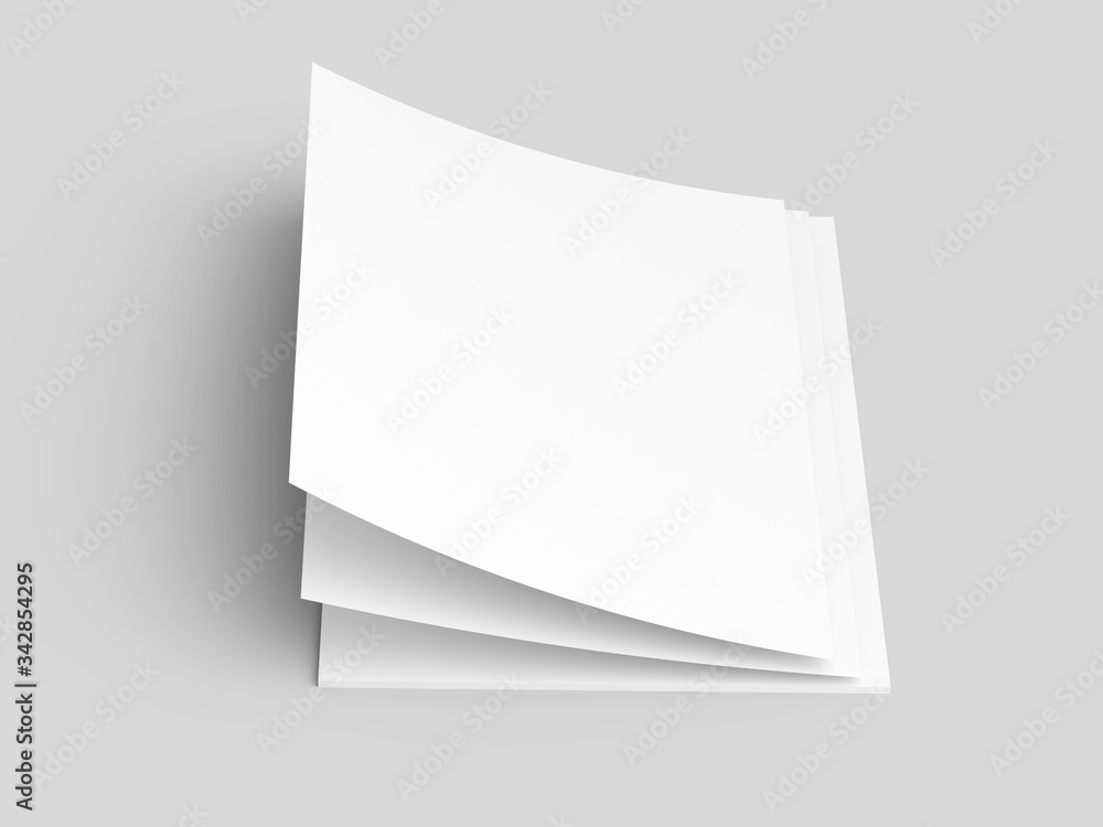 Empty paper sheets in A4 format. Ream of white paper. Empty paper sheets in A4 format. Ream of white paper.