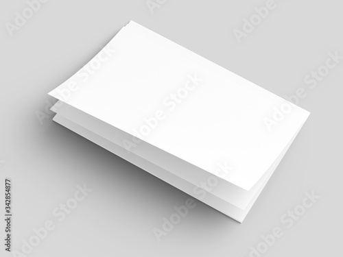 Empty paper sheets in A4 format. Ream of white paper.