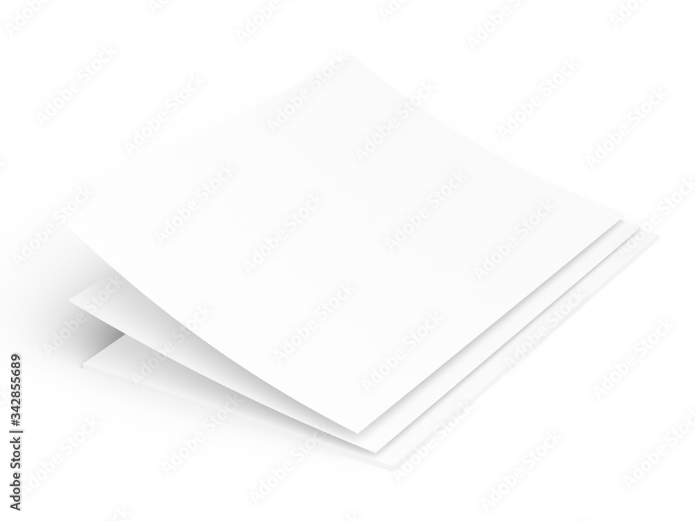 Empty paper sheets in A4 format. Ream of white paper. Empty paper sheets in A4 format. Ream of white paper.