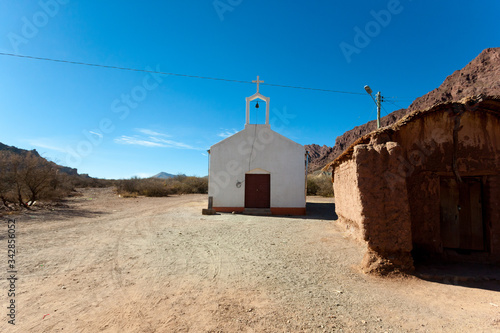 Little church from bolivian village.