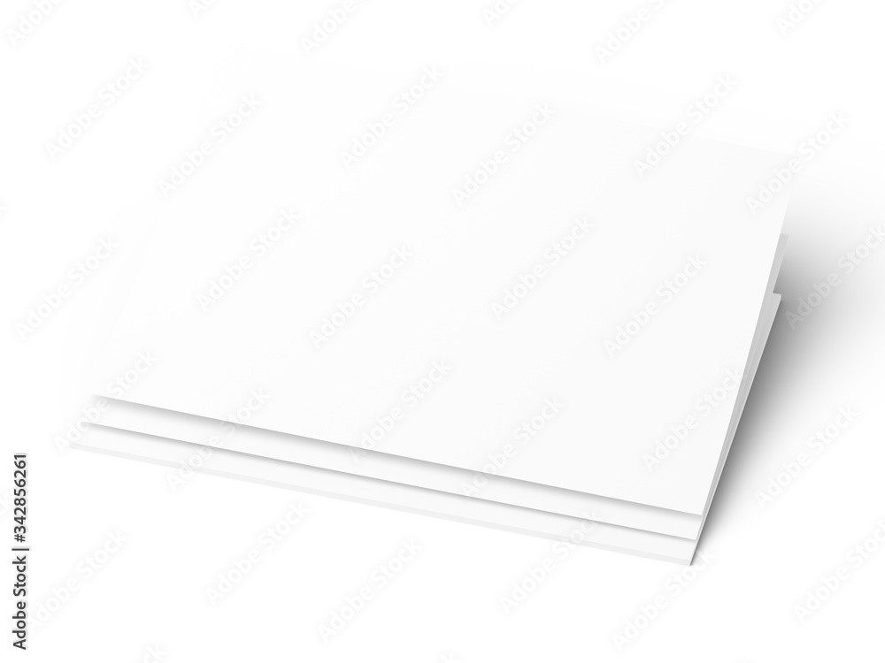 Empty paper sheets in A4 format. Ream of white paper. Empty paper sheets in A4 format. Ream of white paper.