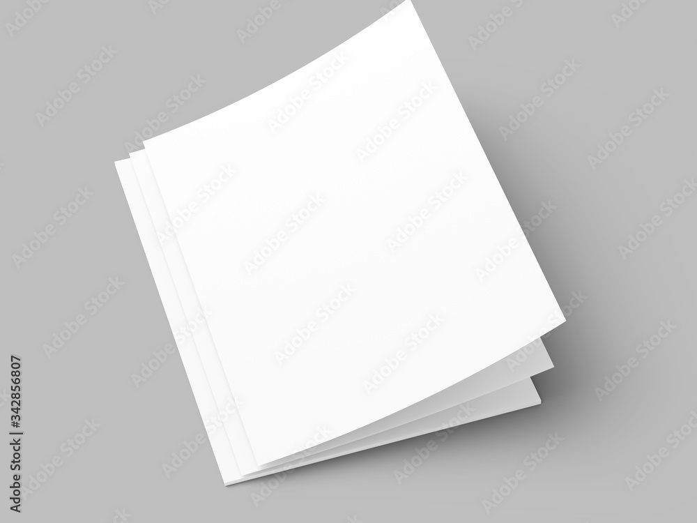 Empty paper sheets in A4 format. Ream of white paper. Empty paper sheets in A4 format. Ream of white paper.