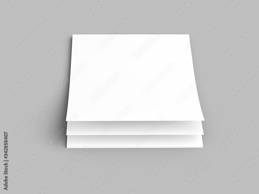 Empty paper sheets in A4 format. Ream of white paper. Empty paper sheets in A4 format. Ream of white paper.