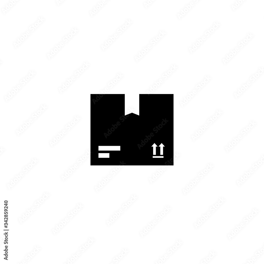 Parcel icon isolated on white. Store, warehouse, storage. Parcel icon isolated on white. Store, warehouse, storage.
