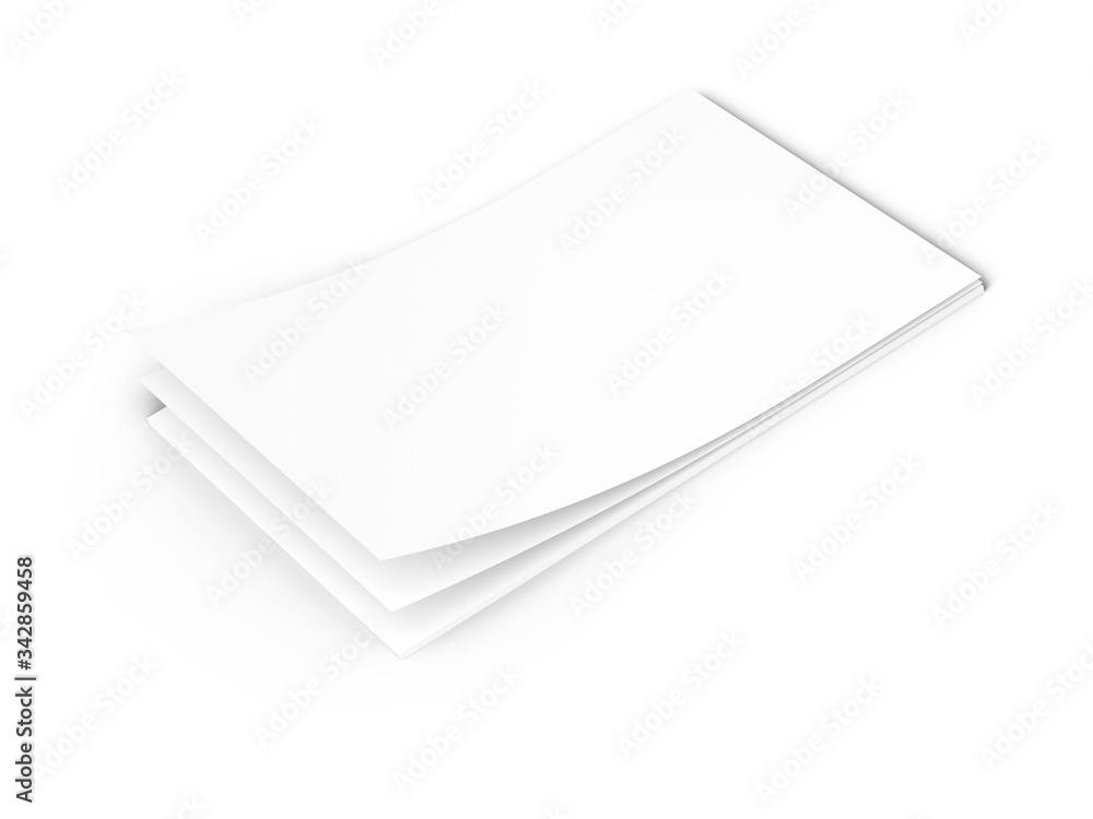 Empty paper sheets in A4 format. Ream of white paper. Empty paper sheets in A4 format. Ream of white paper.