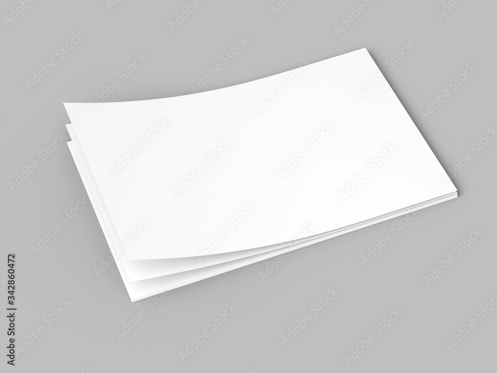 Empty paper sheets in A4 format. Ream of white paper. Empty paper sheets in A4 format. Ream of white paper.