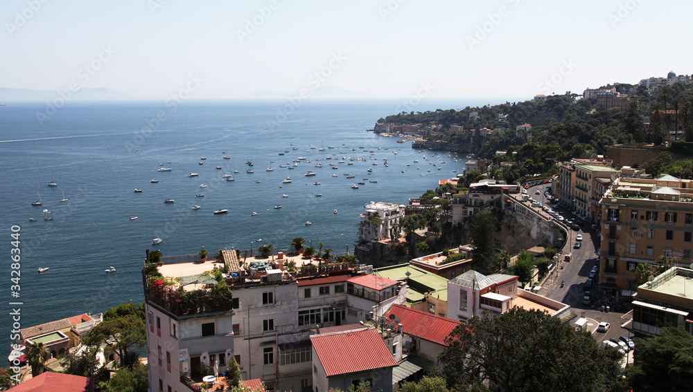 Picturesque harbour with boats and yachts