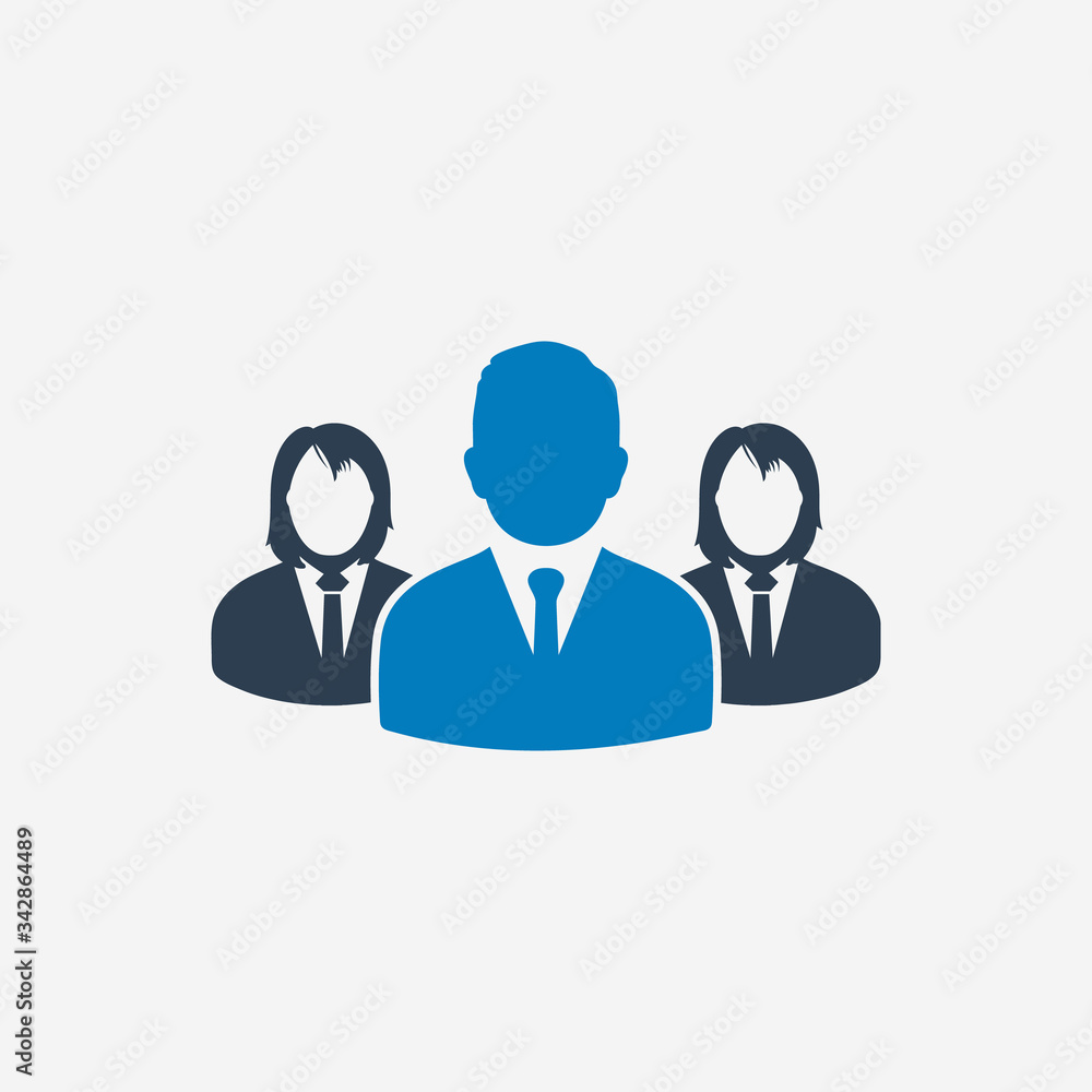 Business Team Icon. Editable Vector EPS Symbol Illustration. Business Team Icon. Editable Vector EPS Symbol Illustration.