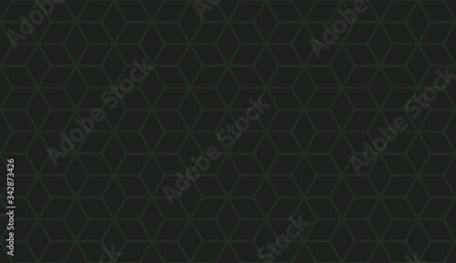 Wallpaper Mural Seamless black vintage rounded geometric hexagonal stars isometric pattern vector Torontodigital.ca