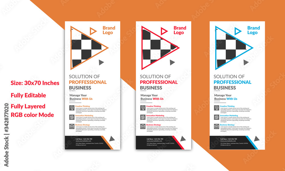 Corporate Roll-up Banners Design - vector Corporate Roll-up Banners Design - vector