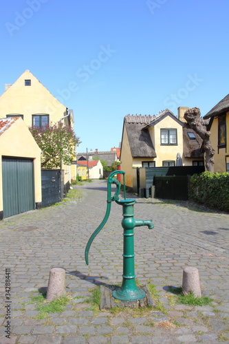 Scenery in the small fishing village of Dragør, Denmark