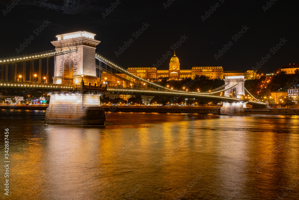 night in the city of Budapest in Hungary night in the city of Budapest in Hungary