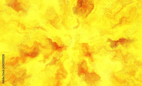 Abstract illustration of a golden background close-up © kimbelij