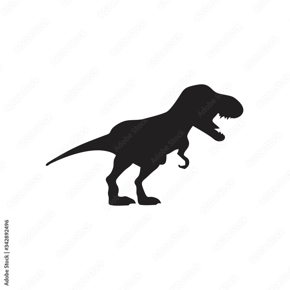 Dinosaur icon symbol Flat vector illustration for graphic and web design.