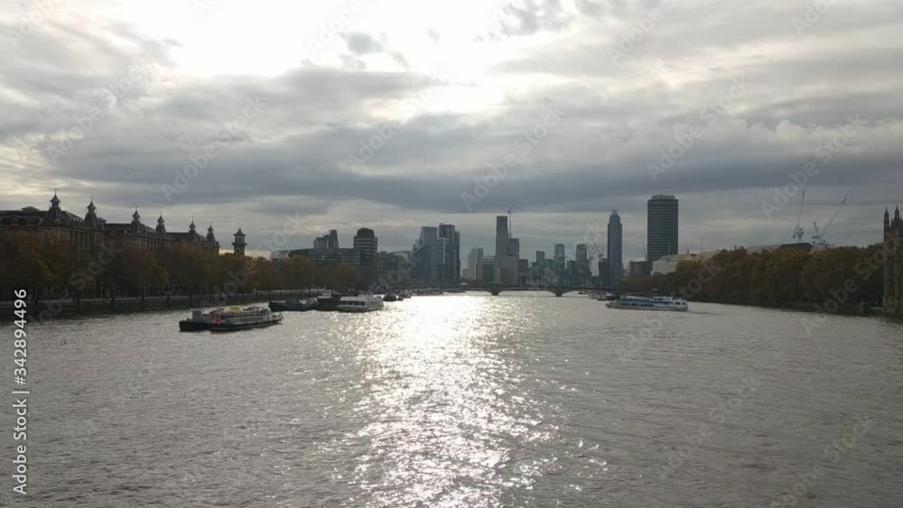London, UK - November 09, 2020: view on The Palace of Westminster exterior at cloudy weather London, UK - November 09, 2020: view on The Palace of Westminster exterior at cloudy weather