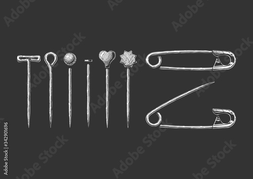 illustration of Sewing pin