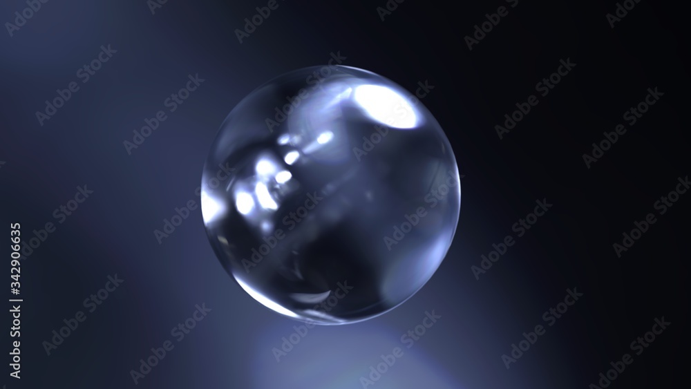 Abstract Corporate Design with Glass Sphere Abstract Corporate Design with Glass Sphere