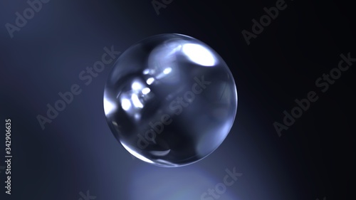 Abstract Corporate Design with Glass Sphere