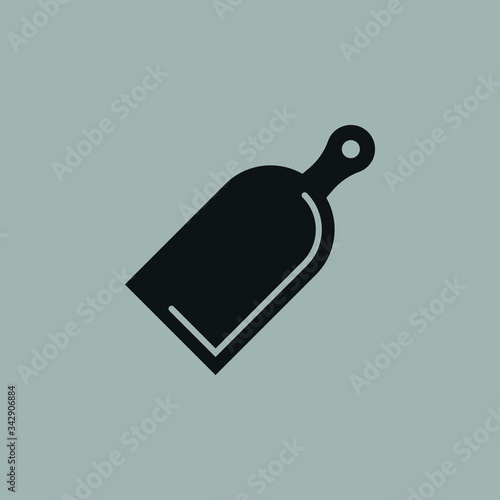vegetable cutting board icon on white background, vector symbol