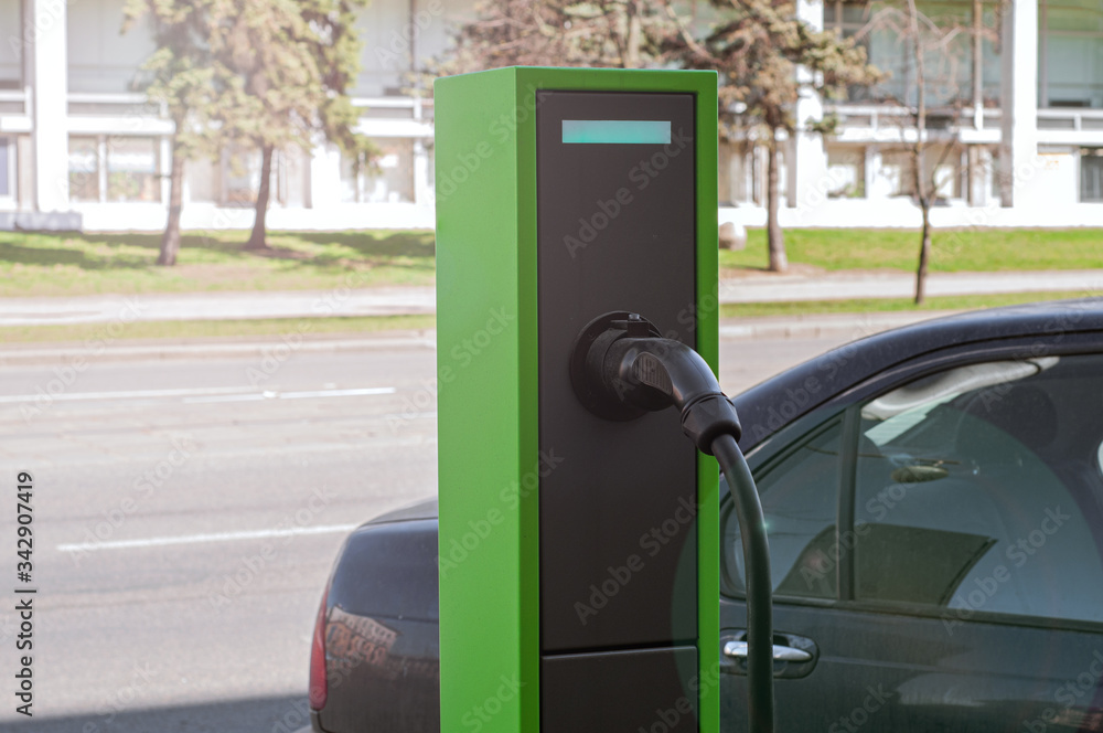 Power supply for electric car charging. Electric car charging station Power supply for electric car charging. Electric car charging station