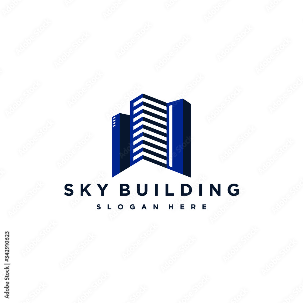 building logo with modern design style for business