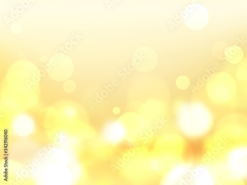Yellow abstract background with bokeh,holiday wallpaper