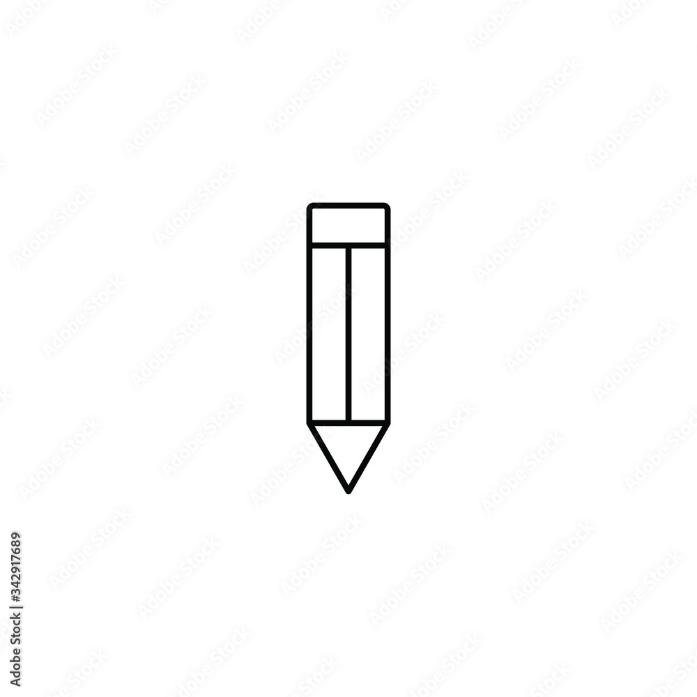 pen icon. pencil icon. line style. black vector symbol of pen or pencil pen icon. pencil icon. line style. black vector symbol of pen or pencil