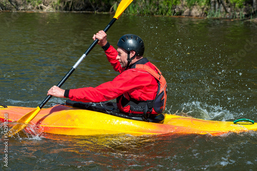 extreme sport kayaking