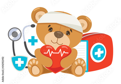 CPR First Aid Concept For Children