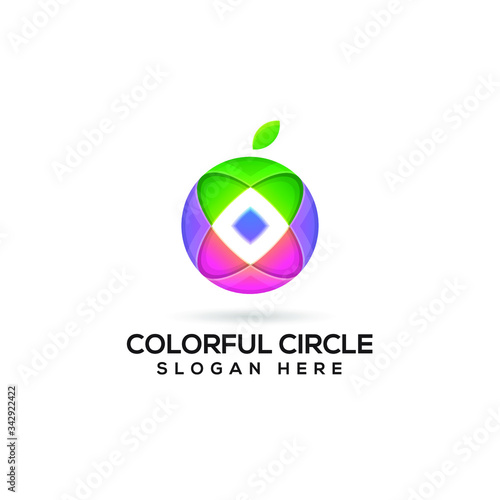 colorful circle abstract logo design