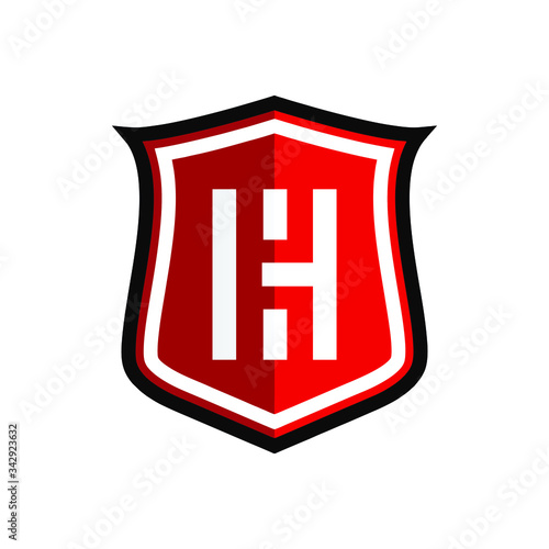 Initial Letter K with Shield Logo Design