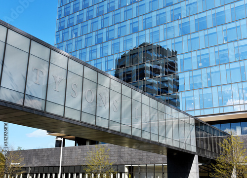 Modern Building in Tysons Corner, Fairfax County, Virginia, USA