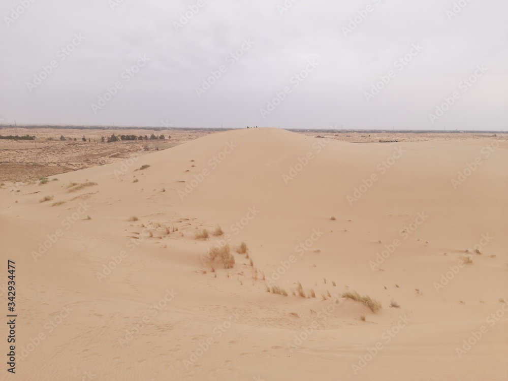 Sand dunes in desert on Algeria Sand dunes in desert on Algeria