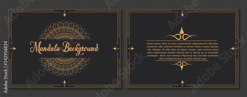 Mandala business card template	