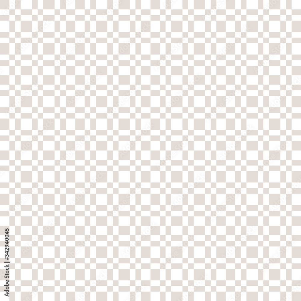 Subtle vector checkered geometric seamless pattern with small squares, repeat tiles. Abstract white and beige chequered texture. Pixel art. Simple minimal background. Design for decor, textile, prints