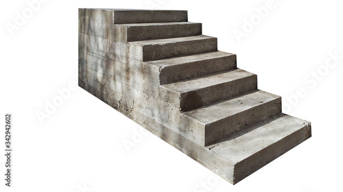concrete staircase. isolated on white background