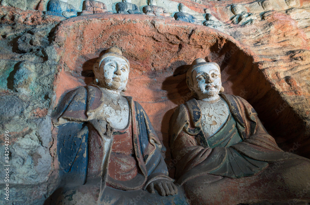 Buddha statue in Yungang stone cave. datong, Shanxi province, China Buddha statue in Yungang stone cave. datong, Shanxi province, China