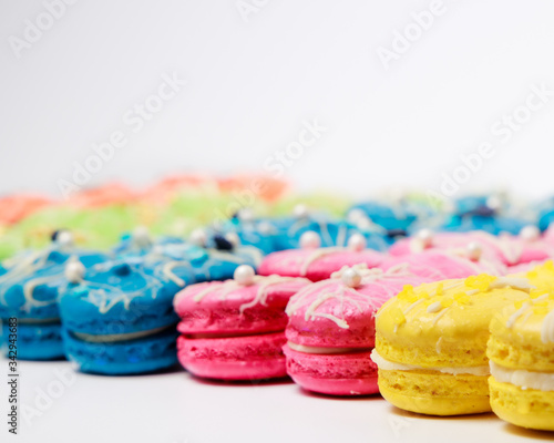 Home baked Rainbow Macarons. Home baking projects for lockdown 