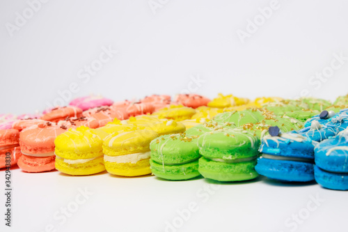 Home baked Rainbow Macarons. Home baking projects for lockdown 