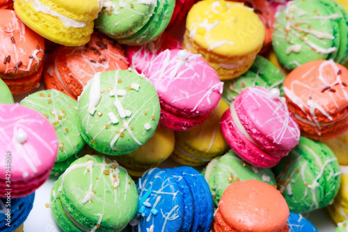 Home baked Rainbow Macarons. Home baking projects for lockdown 