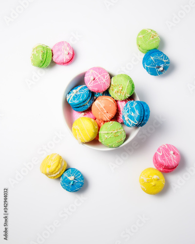 Home baked Rainbow Macarons. Home baking projects for lockdown 