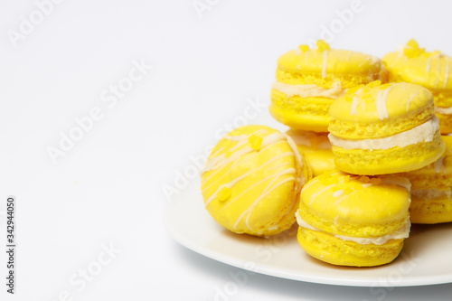 Home baked Yellow Macarons. Home baking projects for lockdown 