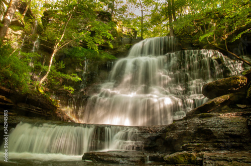 Machine Falls Near Tullahoma  Tennessee in Early Spring - Beautiful Waterfall