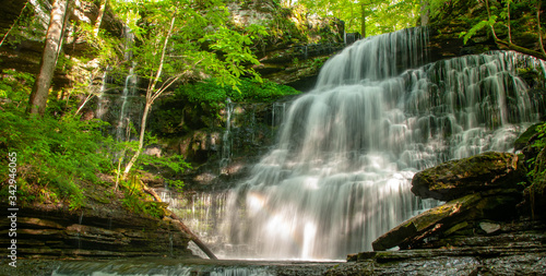 Machine Falls Near Tullahoma  Tennessee in Early Spring - Beautiful Waterfall