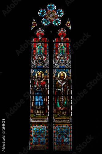 Obraz na plátně Stained glass window of St