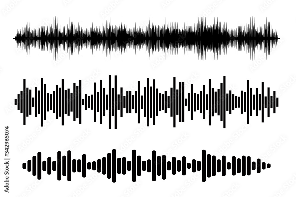 sound waves, vector design