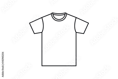 白Tシャツのイラスト