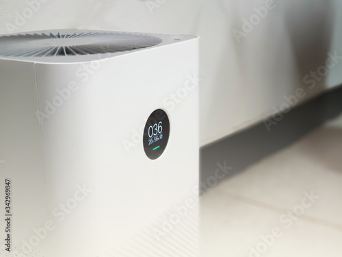 Air purifier in living room.